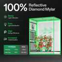 VIVOSUN S3018 30"x18"x36" Grow Tent, High Reflective Mylar with Observation Window and Floor Tray 3D Printer Enclosure with Ventilation