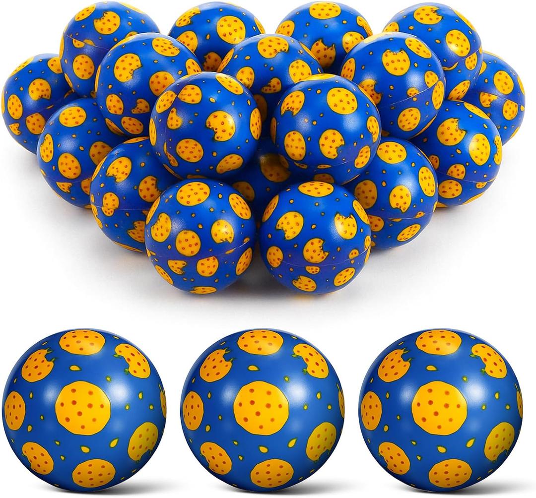 Civaner 24 Pcs Birthday Party Favor, 1.5'' Stress Ball Sensory Fidget Toys for Birthday Decorations Supplies Goodie Bags Christmas Stocking Stuffers Valentines Gifts (Cookies)