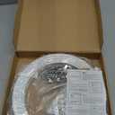 Jetec Curved Ceiling Curtain Track Bendable Mount for Curtain Rail Bunk Bed Bay Window Room Divider Flexible Straight (White, 9.8 ft)