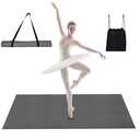 Portable Dance Floor Mat, Reversible Non-Slip Surface for Ballet, Tap, Jazz & Pop Dance, 48x36in with Carry Backpack & Straps – Lightweight & Easy to Store
