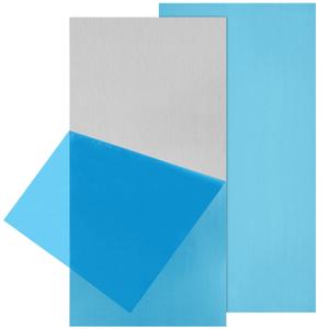 2Pack 6061 T651 Aluminum Sheet Metal 6 x 12 x 1/8 (0.125) Inch Flat Plain Aluminum Plate Covered with Protective Film, Heat Treatable Rectangle 3MM Aluminum Metal Plate for Crafting, lndustry
