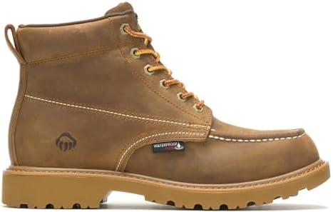 Wolverine Men's Floorhand Moc Toe 6in Tan Work Boot Size 12