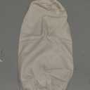 Lofe Organic Cotton Pillow Case - One Pack 17''6'' Cylindrical Pillow Cover - 300 TC Thread Count - Soft and Breathable - Off White