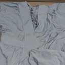 CHARTOU Women's Boho Ruffle Sleeve Flowy Maxi Dress Lace Up Back Tiered Party A Line Dress XL