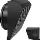 Upgrade 8 Inch Hooded Wall Vent with Rubber Gasket, Exhaust Hooded Wall Vent Cover Outdoor Efficient Ventilation, Galvanised Steel Rust, 8 Inch Hooded Wall Vent is Widely Used in Kitchens, Basement