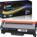 Arthur Imaging WITH CHIP Compatible Toner Cartridge Replacement for Brother TN760 TN 760 TN730 to use with HL-L2350DW HL-L2395DW HL-L2390DW HL-L2370DW MFC-L2750DW MFC-L2710DW DCP-L2550DW (Black 1Pack)