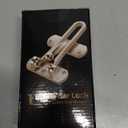 Swing Bar Door Lock Latch - Door Security Sliding Bars for Home Hotel Child Proof Safety Locks Reinforcement Door Stopper Door Guard for Indoor and Front Gate Thicken Solid Aluminium 1Pack