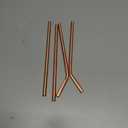 2activelife Copper Drinking Straws Gift Set – 100% Pure Copper, Handcrafted & Food-Safe | Includes 2 Bent + 2 Straight Straws (8.5-Inch) – Perfect for Gifting