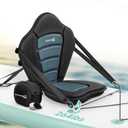 Thickened Kayak Seat, Paddle Seat with 3 Color Extra-Thick Cushion, High-Back Support, Secure Fit, Large Splash-Resistant Storage Bag, 120 kg Load Capacity, Blue