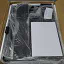 IBUYKE 2 Tier Desktop Printer Stand,Multi-Purpose Desk Organizer,Wooden Printer Stand with Drawer Storage for Folders,Books,for Fax Machine, Scanner,Home Office,Black TLJ006B