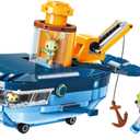 for Age 6+ Building Block Ocean Adventure Octonauts GUP-C Blue Whale Vehicle & Barnacles Kwazii Tweak 630pcs Building Brick Set-No Package Box