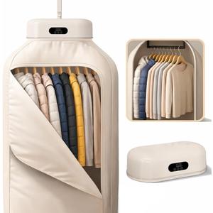 700W Portable Clothes Dryer, Foldable Design with Timer | No-assembly, low-noise drying for apartments, dorms, RVs, travel and small spaces; folds compactly for easy storage.
