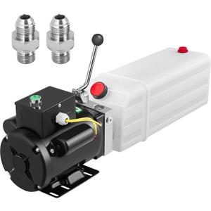 Mophorn Hydraulic Pump 6 Quart Car Lift Hydraulic Power Unit Hydraulic Power Pack 220V 3HP 2750 PSI for Two and Four Post Lift Auto Hoist Car Lift with 6L Plastic Reservoir