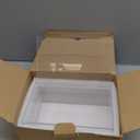 rejomiik Acrylic Dryer Sheet Holder Clear Dryer Sheet Dispenser Container Box with Lid and Anti Scratch Film for Laundry Room Fabric Softener Sheets Storage Organization, Transparent (Medium)