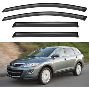 Window Visors Rain Guards Shield for 2007-2015 Mazda CX-9, Out-Channel Window Vent Wind Deflectors Visors Shades for 07-15 Mazda CX9 CX 9