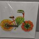 PoGoXiPoYo 3 Panel Kitchen Canvas Wall Art Creative Funny Colorful Vegetable Fruit Bicycle Bike Pictures Wall Decor Food Wall Painting for Dining Room Restaurant Living Room Home 12 x 12inch x 3pcs