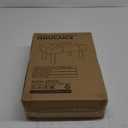 HOUCHICS Small Footstool Ottoman, Velvet Wooden Foot Stool Ottoman with Wood Legs, Sofa Footrest Extra Seating for Living Room Entryway Office(Blue 1PACK)