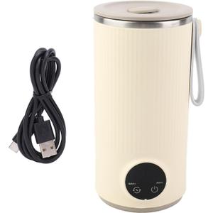 fosa 400ML Portable Electric Kettle, USB Rechargeable Travel Water Boiler, 6000mah Battery, Food Grade Stainless Steel Material, for Coffee, Milk