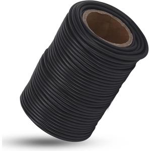 TELENT OUTDOORS 101 Feet Black Plant Twist Ties, Soft Plant ties for Vine Support, 3mm TPR Flexible Garden Tie for Plants Gardening Office Home Use