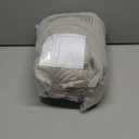 JIYUAN 100% Washed Cotton Duvet Cover Set Oversized King, 1 Duvet Cover 120"x98" (Comforter Not Included) and 2 Pillowcases,Linen Feel Bedding Set Comfy and Breathable, Heathered Tannish Linen Grey