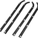 X AUTOHAUX 4pcs Car Inner Outer Weatherstrip Window Sweep Felts Seals for Ford F150 F250 F350 Bronco 1987-1997 E7TZ1521452A E7TZ1521453A F2TZ1521456A F2TZ1521457A