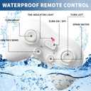 2.4GHz Remote Control Shark Toy for Pool, 1:18 Scale High Simulation RC Shark with Light & Spray Water, Electric Remote Controlled Swimming Water Pool Toys for 4 5 6 7 Year olds Kid Boys Girls