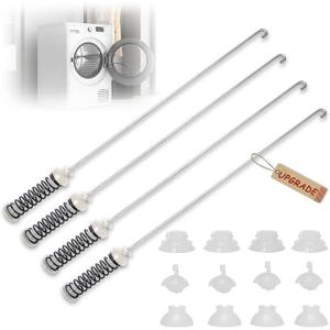 New WTW5105HW2 WTW5100HC0 WTW5105HW0 MVW6230HW2 WTW5057LW0 WTW5100HC2 Washer Suspension Rods(4PCS), Fit for Whirlpool Kenmore Maytag Washer MVW6230HW0 WTW5100HW0 MVW6200KW2