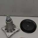 192870 Spindle Assembly + 195945 Pulley for Craftsman Husqvarna Ariens Poulan, Replaces 187292 532187281 532187292 567253301 587819701 587125401 21546238, Mandrel for 42" 46" 48" 54" Mower Deck
