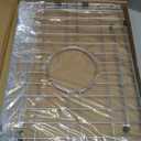 Sink Grid 18" X 12-1/2", Centered Drain with Corner Radius 1-1/2" Stainless Steel Material for Sink (18 X 12" Centered Drain)