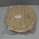 13 in Round Woven Placemats Plate Chargers Set of 10, Boho Farmhouse Rustic Woven Place Mats for Dining Table Decor, Rattan Wicker Table Mats Jute Braided Chargers for Dinner Plates