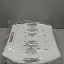 Drive Medical RTL12505 Handicap Bathroom Bench with Back and Arms, White