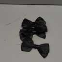 FAKILO 30pcs Twist Tie Bows 5 inch Black Satin Ribbon Premade Bows with Adhesive for Crafts Sewing Cake Candy Apples Treat Gift Bags Christmas Wedding Gift Wrapping