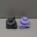 Silicone Collapsible Water Bottles, Lightweight Reusable Leakproof For Traveling Camping Hiking Cycling Sports Outdoor, Foldable Portable Travel Water Bottle 600ML Dark Grey And Purple 2Pack.