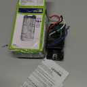 Leviton Dual Combination Humidity Sensor with Separate Light Switch, Automate Bathroom Exhaust Fan, Air Circulation, Moisture Control, Single Pole/Single Pole, HP, DHD05-1LW, White
