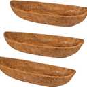 3-Packs 30in Coco Liner,Wall Basket Planter Liner, Coco Liner Roll Hanging Basket Pad,Garden Plants Wall Planter Basket, Durable Coconut Husk for Planting