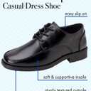 Josmo Boys Classic Comfort Oxford Shoe - Wing Tip Formal Dress Shoes lace up (Colors: Black/Brown/White) (Sizes: 6 Big Kid)