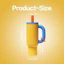 40oz Insulated Tumbler with Straw - 24hr Ice Cold, 12hr Hot, Leakproof Stainless Steel Travel Mug for Gym, Office, Car, Sweatproof, Gift-Ready insulated water bottle drinkware, 33.8 Ounces
