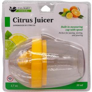 Culinary Fresh Citrus Jar Juicer, Manual Hand Juicer, Lemon Lime Orange Grapefruit Press: 1 Pack