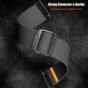 ID208 Plus, IDW13, IDW16, IDW17, IDW19, IDW20, IDW21, IDW23, IDW25, IDW26, IDW28 Smartwatch Bands, Lamshaw 22mm Quick Release Stretchy Solo Loop Adjustable Nylon Replacement Straps Compatible for Quican, aeac, WMK Smart Watch