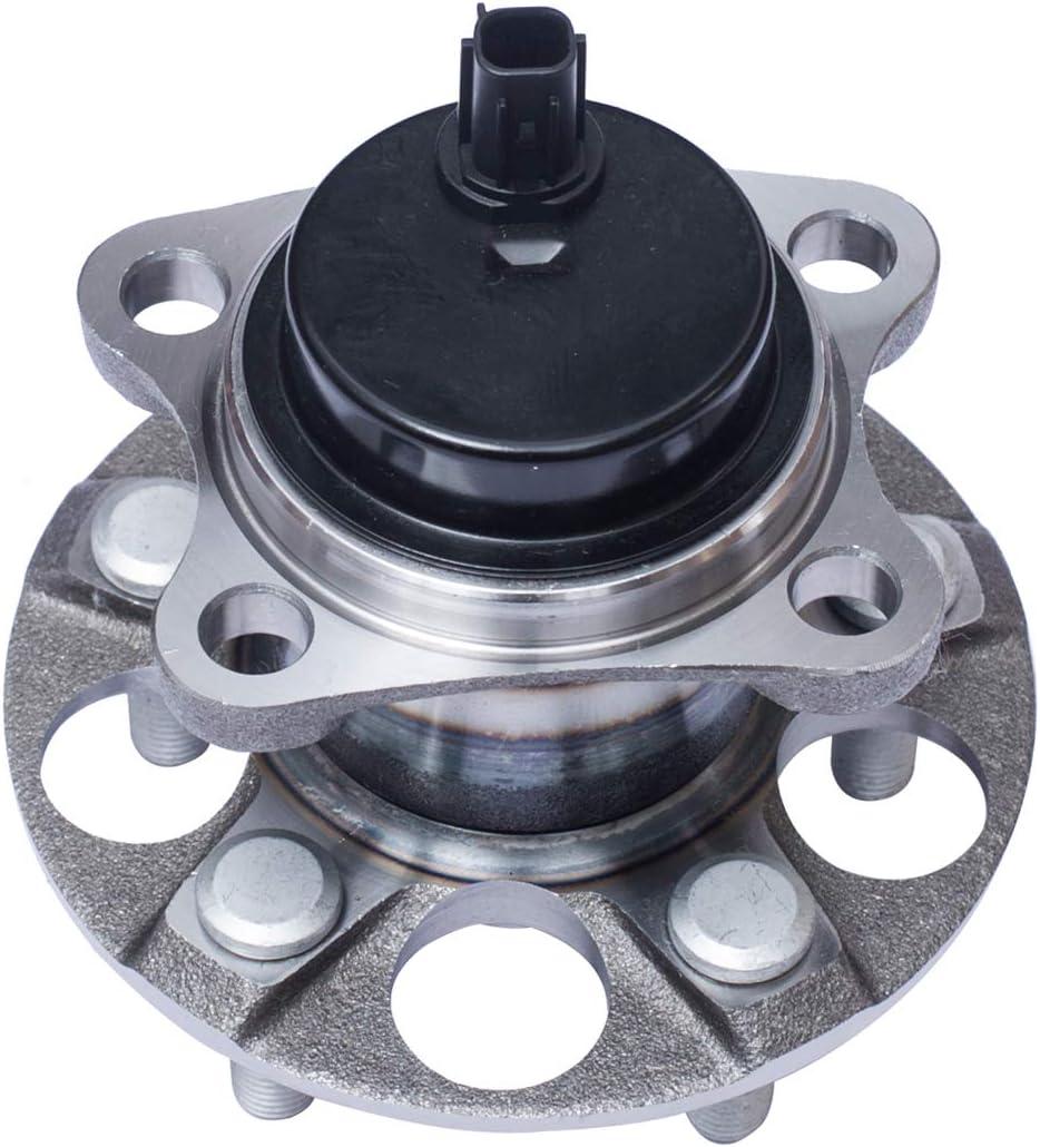 Rear Wheel Hub and Bearing Assembly Compatible With 2010 11 12 13 14 2015 Toyota Prius 2012-2015 Prius Plug-In AUQDD 512505 [5 Lug W/ABS]