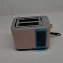 SEEDEEM Toaster 2 Slice, Touch Control Screen, Smart Stainless Toaster, 6 Shade Setting, 6 Bread Selection, Countdown, Removable Crumb Tray, 900W, Peach Pink (9.4*6.3*7.3)