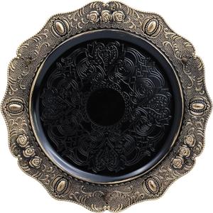 Spsyrine Black Charger plates, 13 Inch Set of 6 Chargers for dinner plates, Serve ware Plate for Wedding Bulk, Parties, Christmas, Holiday Table Setting, F8B