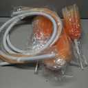 5.57FT Wedding Giant Flowers Huge Artificial Orange Silk Floral with Stand Base for Birthday Ceremony Party Event Mall Window Display Decoration