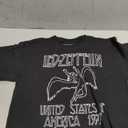 Led Zeppelin Falling Icarus 1977 Men's Crew Neck Short Sleeve T-Shirt (Black, Large)