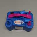 IDAODAN Electric Balloon Pump, Portable Electric Balloon Blower Machine Balloon Air Pump Dual Nozzle Rose Red 110V 600W Balloon Inflator for Party Decorations