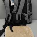 Petsfit Pet Backpack Carrier with Upgrade Waist Cushion Design to Better Fit The Waist, Suitable for Small and Medium Cats, and Rabbits up to 18 Pounds (Gray)