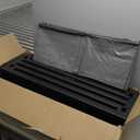 25'' Hot Tub Steps, Heavy Duty Hot Tub Stairs, Wood Looking HDPS Outdoor Spa Steps Waterproof, Multi-Use Porch Step, Non Slip, Indoor/Outdoor Use, Black, Weight Capacity 600LBS