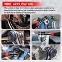 Adjustable Ratchet Wrench Kit 6-24mm Opening, Ratcheting Adjustable Wrench with 360 Rotating Head & Reversible Switch, Cr-V Steel Locking Tool, Universal Socket Wrench Self-Adjusting Tool Set