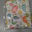 Eggs Bunny Flowers Carrots Rabbit Easter Pillow Covers Throw Pillow Cases Set of 4 Decorations for Farmhouse Home Sofa Couch Cushion Cover Party Holiday Decor 16x16 Inch