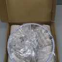 Small Lampshades Set of 2, Beige Linen Drum Lampshades, 8.66" Top x 8.66" Bottom x 7.87" High Lamp Shade, Lamp Shades Replacement for Table and Floor Lamps, Pendant Light, Handcrafted, Easy Assembly